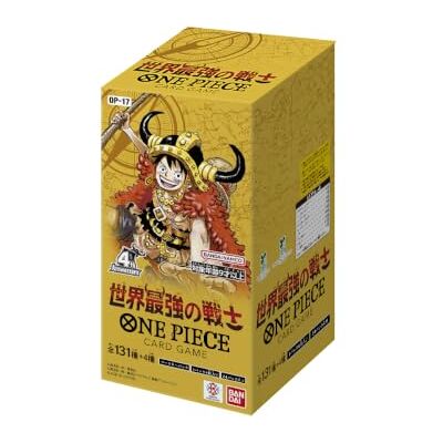 BANDAI One Piece Card Game OP-17 Booster Box, 131 + 4 JPN-Karten 4. Jubiläum, 24 Beutel, Alter 9+ Jahre, Namco, Japanische Ausgabe BANDAI One Piece Card Game OP-17 Booster Box, 131 + 4 JPN-Karten 4. Jubiläum, 24 Beutel, Alter 9+ Jahre, Namco, Japanische Ausgabe