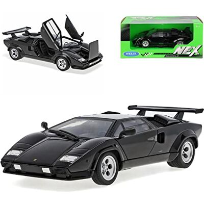 Welly Lamborgihini Countach Coupe Schwarz Ab 1974-1990 1/24 Modell Auto Welly Lamborgihini Countach Coupe Schwarz Ab 1974-1990 1/24 Modell Auto