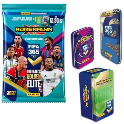 Panini FIFA 365 Adrenalyn XL™ 2027 Trading Cards Starter-Bundle Sammelkarten, FIFA 365, Adrenalyn XL™, Bundle-Set, 2027 Edition Panini FIFA 365 Adrenalyn XL™ 2027 Trading Cards Starter-Bundle Sammelkarten, FIFA 365, Adrenalyn XL™, Bundle-Set, 2027 Edition