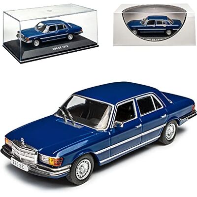 Ixo Mercedes-B S-Klasse W116 280 SE Limousine Dunkel Blau 1972-1980 1/43 Modell Auto Ixo Mercedes-B S-Klasse W116 280 SE Limousine Dunkel Blau 1972-1980 1/43 Modell Auto