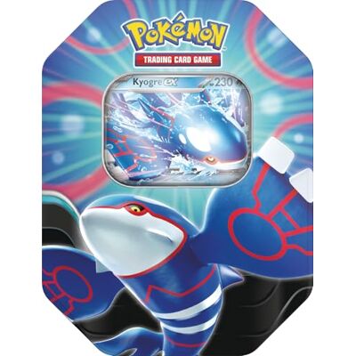 Pokémon TCG: Azure Legends Tin Kyogre ex (4 Booster Packs & 1 Foil Promo-Karte) Pokémon TCG: Azure Legends Tin Kyogre ex (4 Booster Packs & 1 Foil Promo-Karte)