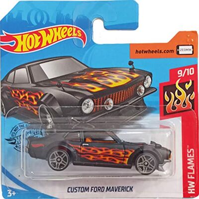 Hot Wheels Custom Ford Maverick HW Flames 9/10 2020 Hot Wheels Custom Ford Maverick HW Flames 9/10 2020