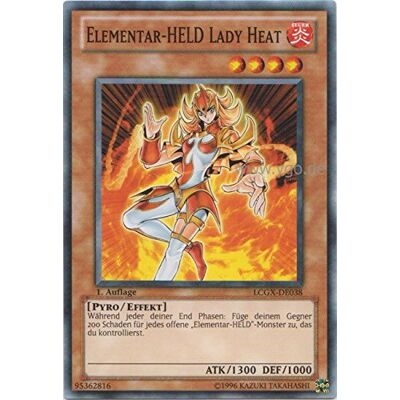 Yu-Gi-Oh! LCGX-DE038 Elementar-HELD Lady Heat Yu-Gi-Oh! LCGX-DE038 Elementar-HELD Lady Heat