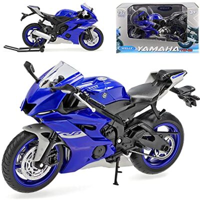 Welly Yamah. YZF-R6 Blau 1/12 Modell Motorrad Welly Yamah. YZF-R6 Blau 1/12 Modell Motorrad
