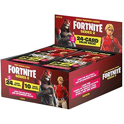 Panini Fortnite Series 2 Trading Cards Fatpack Box Panini Fortnite Series 2 Trading Cards Fatpack Box