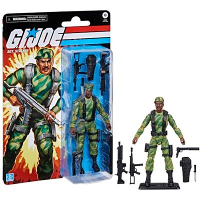 G.I. Joe Classified Series Retro Cardback SGT. Stalker, Sammelfigur 15,2 cm, Actionfigur mit 8 Zubehörteilen G.I. Joe Classified Series Retro Cardback SGT. Stalker, Sammelfigur 15,2 cm, Actionfigur mit 8 Zubehörteilen