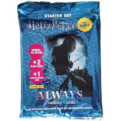 Panini Harry Potter Always Starter Set Album, 2 Booster, Limited Edition Panini Harry Potter Always Starter Set Album, 2 Booster, Limited Edition