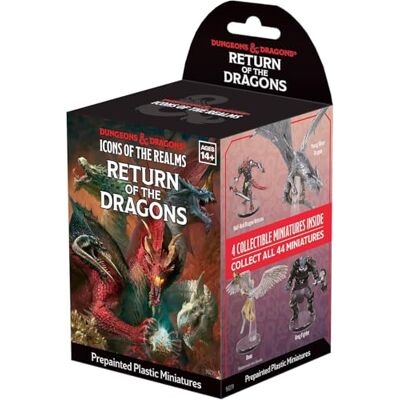 WizKids D&D Icons of The Realms: Return of The Dragons Single Booster Dungeons and Dragons Figuren Pre-Painted Blindbox WizKids D&D Icons of The Realms: Return of The Dragons Single Booster Dungeons and Dragons Figuren Pre-Painted Blindbox