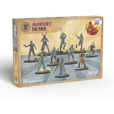 Modiphius Entertainment Fallout Wasteland Warfare Raiders: The Pack Miniatures Unpainted Modiphius Entertainment Fallout Wasteland Warfare Raiders: The Pack Miniatures Unpainted
