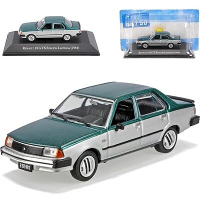 Ixo Renautl 18 R18 GTX Limousine Grün Silber 1978-1994 mit Sockel 1/43 DeAgostini Modell Auto Ixo Renautl 18 R18 GTX Limousine Grün Silber 1978-1994 mit Sockel 1/43 DeAgostini Modell Auto