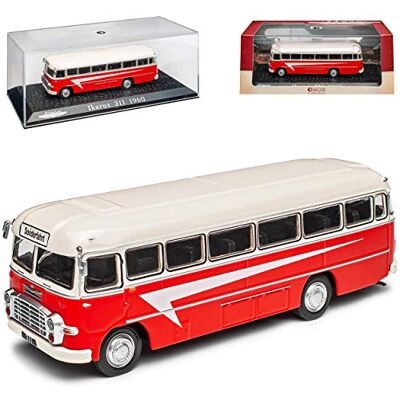 Ixo Ikarus 311 Bus Rot mit Weiss 1954-1973 mit Sockel und Vitrine 1/72 Atlas Modell Auto Ixo Ikarus 311 Bus Rot mit Weiss 1954-1973 mit Sockel und Vitrine 1/72 Atlas Modell Auto