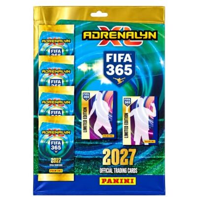 Panini FIFA 365 Adrenalyn XL 2027 Multipack – 5 Booster + 2 Limited Edition Cards – 32 Trading Cards – Deutsche Ausgabe Panini FIFA 365 Adrenalyn XL 2027 Multipack – 5 Booster + 2 Limited Edition Cards – 32 Trading Cards – Deutsche Ausgabe
