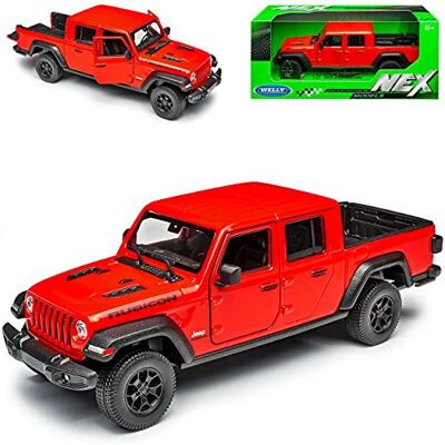Welly Jep Gladiator JT Wrangler Orange Rot Ab 2019 1/27 1/24 Modell Auto Welly Jep Gladiator JT Wrangler Orange Rot Ab 2019 1/27 1/24 Modell Auto