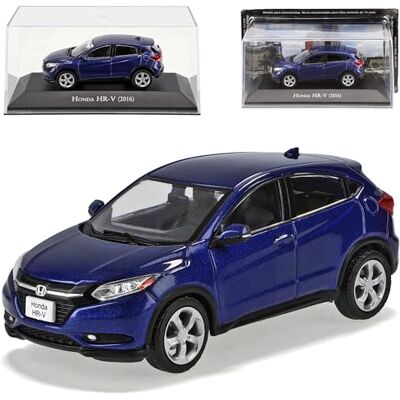 Ixo Hond. HR-V SUV Dunkel Blau Metallic 2. Generation 2015-2022 mit Sockel und Vitrine 1/43 Modell Auto Ixo Hond. HR-V SUV Dunkel Blau Metallic 2. Generation 2015-2022 mit Sockel und Vitrine 1/43 Modell Auto