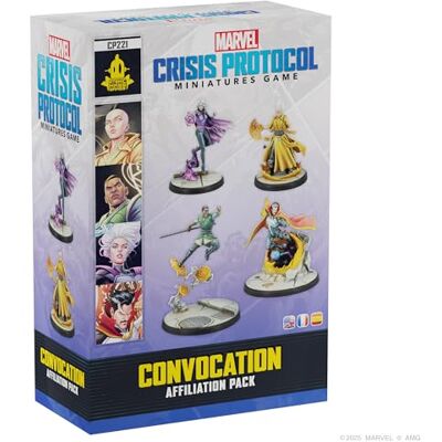 Asmodee , Marvel: Crisis Protocol – Convocation, Affiliation Pack, Tabletop Tactical miniatures game in the Marvel universe for 2 players, 90-120 minutes, strategy game for ages 14+, multilingual Asmodee , Marvel: Crisis Protocol – Convocation, Affiliation Pack, Tabletop Tactical miniatures game in the Marvel universe for 2 players, 90-120 minutes, strategy game for ages 14+, multilingual