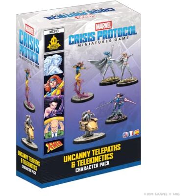 Asmodee , Marvel: Crisis Protocol – Uncanny Telepaths & Telekinetics Character Pack, Tabletop, Tactical miniatures game for 2 players, 90-120 minutes, strategy game for ages 14+, multilingual Asmodee , Marvel: Crisis Protocol – Uncanny Telepaths & Telekinetics Character Pack, Tabletop, Tactical miniatures game for 2 players, 90-120 minutes, strategy game for ages 14+, multilingual