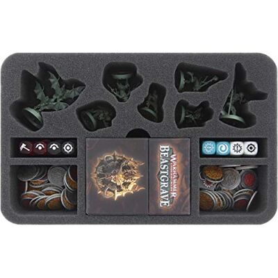 Feldherr HSMESB050BO Schaumstoffeinlage kompatibel mit Warhammer Underworlds: Beastgrave Die Grimwacht Feldherr HSMESB050BO Schaumstoffeinlage kompatibel mit Warhammer Underworlds: Beastgrave Die Grimwacht