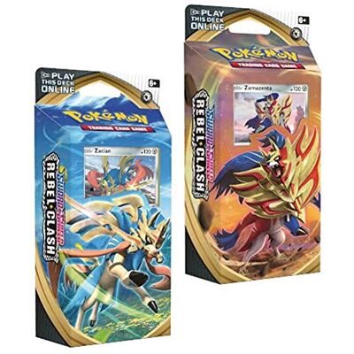 Pokémon 173-81689 Pokemon-Schwert & Schild Rebel Clash-Themen-Decks 2er Set (Zacian & Zamazenta) Pokémon 173-81689 Pokemon-Schwert & Schild Rebel Clash-Themen-Decks 2er Set (Zacian & Zamazenta)