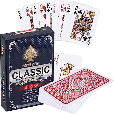 Generic Plastik Spielkarten Wasserfest Professionelle Qualität Flexibel und Robust Rot Generic Plastik Spielkarten Wasserfest Professionelle Qualität Flexibel und Robust Rot