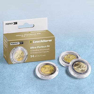 Leuchtturm Ultra Münzkapseln für 1 oz Maple Leaf Silber 10er-Pack, randlos, extra kratzfestes Acryl, Griffmulde zum Öffnen, inkl. Tube zur platzsparenden Aufbewahrung Leuchtturm Ultra Münzkapseln für 1 oz Maple Leaf Silber 10er-Pack, randlos, extra kratzfestes Acryl, Griffmulde zum Öffnen, inkl. Tube zur platzsparenden Aufbewahrung