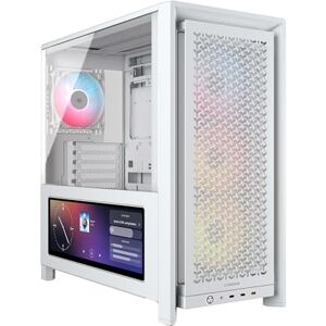 Corsair Frame 4000D LCD RS ARGB Modularen Mid-Tower ATX PC-Gehäuse – XENEON Edge LCD-Touchscreen, InfiniRail Lüftermontagesystem, 4X RS120 ARGB-PWM-Lüfter – Weiß Corsair Frame 4000D LCD RS ARGB Modularen Mid-Tower ATX PC-Gehäuse – XENEON Edge LCD-Touchscreen, InfiniRail Lüftermontagesystem, 4X RS120 ARGB-PWM-Lüfter – Weiß