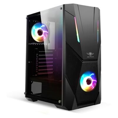 SUZA INT L FRANCE Spirit of Gamer Rogue 5 ATX PC-Gehäuse, Gehärtetes Glas, ARGB-Beleuchtung, 3X 120mm Lüfter, 40 x 21,8 x 45 cm SUZA INT L FRANCE Spirit of Gamer Rogue 5 ATX PC-Gehäuse, Gehärtetes Glas, ARGB-Beleuchtung, 3X 120mm Lüfter, 40 x 21,8 x 45 cm