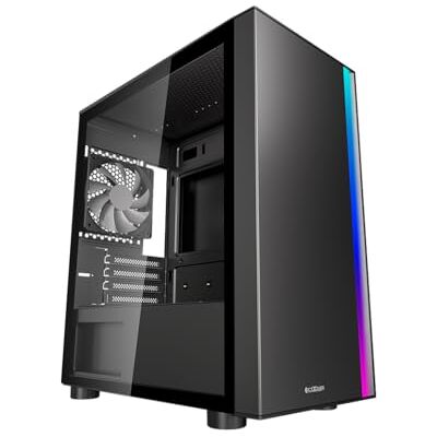 PCCOOLER Platinum LM300 ARGB – Micro ATX – Seitenwand mit Fenster (gehärtetes Glas) – kein Netzteil – USB/Audio/Mikrofon PCCOOLER Platinum LM300 ARGB – Micro ATX – Seitenwand mit Fenster (gehärtetes Glas) – kein Netzteil – USB/Audio/Mikrofon