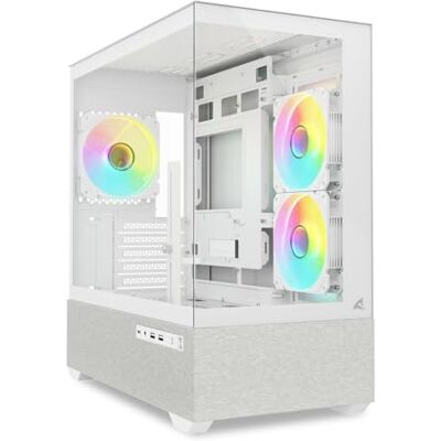 Sharkoon MK7 weiß, mATX PC Gehäuse, ARGB Sharkoon MK7 weiß, mATX PC Gehäuse, ARGB