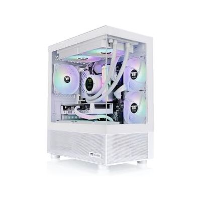 Thermaltake View 170 TG ARGB Snow Micro-ATX-Gehäuse; 3 x 120 mm ARGB-Lüfter im Lieferumfang enthalten; unterstützt Lüfter bis zu 280 mm; vordere und seitliche Dual-Hartglasscheibe; CA-1Z4-00M6WN-00; 3 Thermaltake View 170 TG ARGB Snow Micro-ATX-Gehäuse; 3 x 120 mm ARGB-Lüfter im Lieferumfang enthalten; unterstützt Lüfter bis zu 280 mm; vordere und seitliche Dual-Hartglasscheibe; CA-1Z4-00M6WN-00; 3