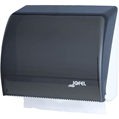 Jofel Handtuchspender, Gesichtshandtuchspender, Wandhandtuchspender, Kombi: 400 Zick-Zack-Tücher oder 90 m Rolle ABS Gehäuse, Azure AH45000, San fume Jofel Handtuchspender, Gesichtshandtuchspender, Wandhandtuchspender, Kombi: 400 Zick-Zack-Tücher oder 90 m Rolle ABS Gehäuse, Azure AH45000, San fume