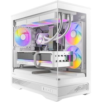 Antec Constellation C2M ARGB White Micro-ATX PC Gehäuse – Kompakter Gaming Tower mit ARGB und Tempered Glass, Weiß Antec Constellation C2M ARGB White Micro-ATX PC Gehäuse – Kompakter Gaming Tower mit ARGB und Tempered Glass, Weiß