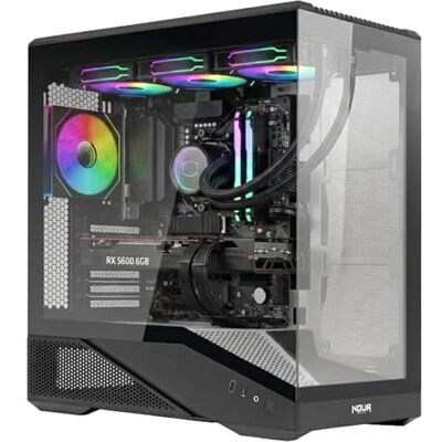 Noua Cool G5 Gehäuse für ATX Gaming 0,60 mm SPCC 4 Lüfter Dual Halo RGB Rainbow 5 V 3 Pin ADD RGB Front Tempered Glass 3 * USB3.0/2.0 Seitenplatten aus gehärtetem Glas (HxBxT): 480 x 425x200 mm Noua Cool G5 Gehäuse für ATX Gaming 0,60 mm SPCC 4 Lüfter Dual Halo RGB Rainbow 5 V 3 Pin ADD RGB Front Tempered Glass 3 * USB3.0/2.0 Seitenplatten aus gehärtetem Glas (HxBxT): 480 x 425x200 mm