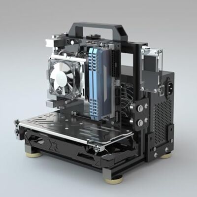 egowz PC Creative Assembly Frame Test Bench, Open Air Frame Case, DIY Computer Motherboard Case Rack, ITX ATX MATX/EATX Open Aluminum Frame Chassis (ITX) egowz PC Creative Assembly Frame Test Bench, Open Air Frame Case, DIY Computer Motherboard Case Rack, ITX ATX MATX/EATX Open Aluminum Frame Chassis (ITX)