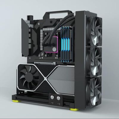 egowz PC Creative Assembly Frame Test Bench, Open Air Frame Case, DIY Computer Motherboard Case Rack, ITX ATX MATX/EATX Open Aluminum Frame Chassis (EATX) egowz PC Creative Assembly Frame Test Bench, Open Air Frame Case, DIY Computer Motherboard Case Rack, ITX ATX MATX/EATX Open Aluminum Frame Chassis (EATX)