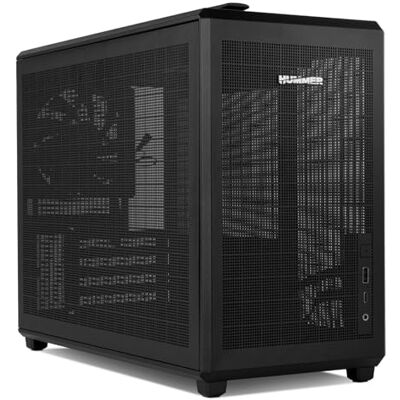 Xtreme Hummer Refresh Tragbares Micro ATX/ITX Mini-Tower Gehäuse, Full-Mesh-Design, inklusive 120mm PWM-Lüfter, Platz für 5 Lüfter, USB-C und 3.0, Schwarz Xtreme Hummer Refresh Tragbares Micro ATX/ITX Mini-Tower Gehäuse, Full-Mesh-Design, inklusive 120mm PWM-Lüfter, Platz für 5 Lüfter, USB-C und 3.0, Schwarz