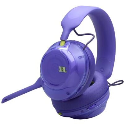 JBL Quantum 520 Kabelloses Multiplattform-Gaming-Over-Ear-Headset, Violette Bluetooth, 37 Stunden Akkulaufzeit, Abnehmbares Mikrofon mit Noise-Cancelling, Quantum Spatial Sound, QuantumENGINE JBL Quantum 520 Kabelloses Multiplattform-Gaming-Over-Ear-Headset, Violette Bluetooth, 37 Stunden Akkulaufzeit, Abnehmbares Mikrofon mit Noise-Cancelling, Quantum Spatial Sound, QuantumENGINE