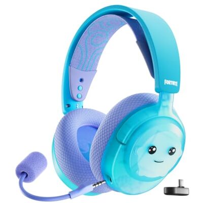 SteelSeries Arctis Nova 3X Wireless Gaming-Headset – Fortnite Sprite-Edition Bonus In-Game-Gegenstand enthalten, Mobile App-Steuerung, 2,4 GHz + Bluetooth, 40-Stunden-Akku, PS5, PS4, PC, Switch/2 SteelSeries Arctis Nova 3X Wireless Gaming-Headset – Fortnite Sprite-Edition Bonus In-Game-Gegenstand enthalten, Mobile App-Steuerung, 2,4 GHz + Bluetooth, 40-Stunden-Akku, PS5, PS4, PC, Switch/2
