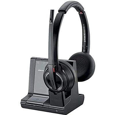 PLT Plantronics Savi W8220/A Kabelloses Headset, Schwarz PLT Plantronics Savi W8220/A Kabelloses Headset, Schwarz