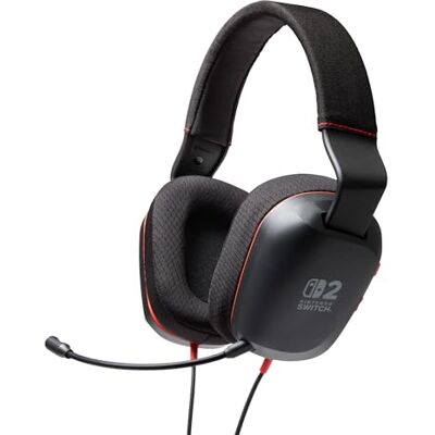 Kabelgebundenes PowerA-Stereo-Headset für Nintendo Switch 2 – Schwarz Kabelgebundenes PowerA-Stereo-Headset für Nintendo Switch 2 – Schwarz