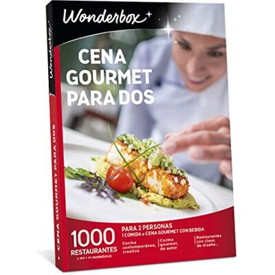 Wonderbox Geschenkbox Gourmet Abendessen für zwei Zusammen eine gemeinsame Leidenschaft leben, geeignet als Erfahrungen für 2 Personen, Geschenkideen Wonderbox Geschenkbox Gourmet Abendessen für zwei Zusammen eine gemeinsame Leidenschaft leben, geeignet als Erfahrungen für 2 Personen, Geschenkideen