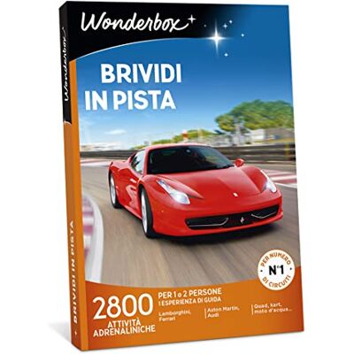 Wonderbox Geschenkbox Nervenkitzel auf der Strecke 2800 Adrenalinaktivitäten Geschenkidee zum Geburtstag Geschenkidee für Herren, Geschenkidee für Motorenthusiasten Wonderbox Geschenkbox Nervenkitzel auf der Strecke 2800 Adrenalinaktivitäten Geschenkidee zum Geburtstag Geschenkidee für Herren, Geschenkidee für Motorenthusiasten