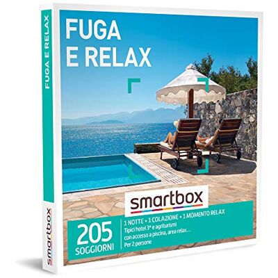 Smartbox Flucht und Entspannung Geschenkbox Paar, 1 Nacht mit Frühstück und 1 Moment Entspannung für 2 Personen, originelle Geschenkideen Smartbox Flucht und Entspannung Geschenkbox Paar, 1 Nacht mit Frühstück und 1 Moment Entspannung für 2 Personen, originelle Geschenkideen