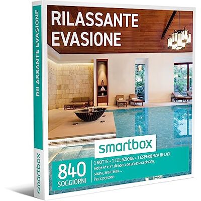 Smartbox Entspannende Geschenkbox Geschenkidee für das Paar Eine Nacht mit Frühstück und entspannender Klammer für 2 Personen Smartbox Entspannende Geschenkbox Geschenkidee für das Paar Eine Nacht mit Frühstück und entspannender Klammer für 2 Personen