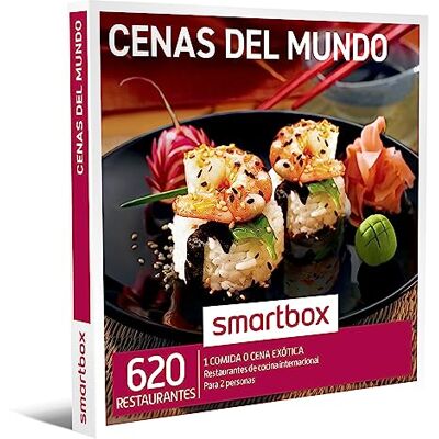 Smartbox Geschenkbox für Abendessen der Welt – Geschenkidee für Freunde – 1 Mittagessen oder Abendessen für 2 Personen Smartbox Geschenkbox für Abendessen der Welt – Geschenkidee für Freunde – 1 Mittagessen oder Abendessen für 2 Personen