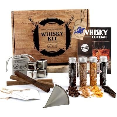 Louise & Gaston L&G® Persönliches Whisky-Gewürz-Entdeckungsset Exklusives DIY-Set für Mann/Frau, Originelle Geschenkidee Weihnachten, Geburtstag, Valentinstag, Unvergessliche Heimerlebnisse Louise & Gaston L&G® Persönliches Whisky-Gewürz-Entdeckungsset Exklusives DIY-Set für Mann/Frau, Originelle Geschenkidee Weihnachten, Geburtstag, Valentinstag, Unvergessliche Heimerlebnisse