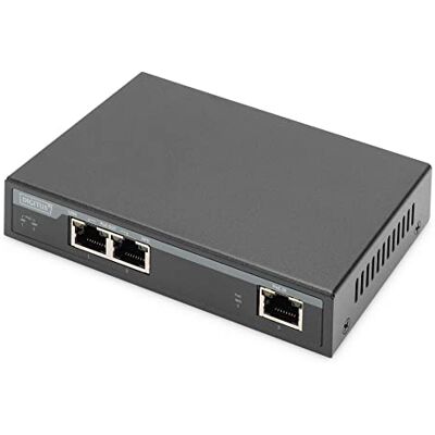 Digitus Gigabit PoE Indoor Extender, 2-Port, 60W 100m Verlängerung, kaskadierbar, selbstversorgend Digitus Gigabit PoE Indoor Extender, 2-Port, 60W 100m Verlängerung, kaskadierbar, selbstversorgend