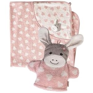 Sterntaler Multipack Frottee Esel Emmi Girl Set, Kapuzenbadetuch 100x100 cm und Waschhandschuh, saugfähige Baumwolle, weich & hautfreundlich, zartrosa Sterntaler Multipack Frottee Esel Emmi Girl Set, Kapuzenbadetuch 100x100 cm und Waschhandschuh, saugfähige Baumwolle, weich & hautfreundlich, zartrosa