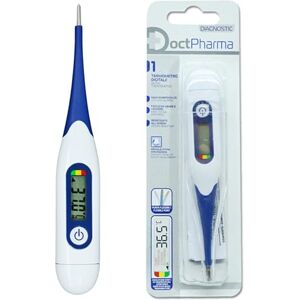 Doctpharma Digitales Maxi-Thermometer – schnelle Messung, flexible Spitze, akustisches Signal, Fieberanzeige, wasserdicht, Batterien im Lieferumfang enthalten, für Erwachsene und Kinder Doctpharma Digitales Maxi-Thermometer – schnelle Messung, flexible Spitze, akustisches Signal, Fieberanzeige, wasserdicht, Batterien im Lieferumfang enthalten, für Erwachsene und Kinder