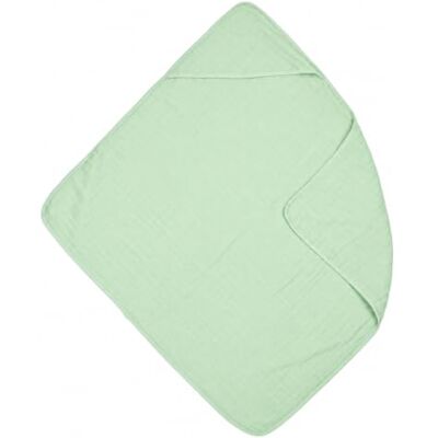 MEYCO Kapuzenbadehandtuch 80x80cm Musselin Babyhandtuch Soft Green 100 % Baumwolle Oeko Tex zertifiziert kuschelig weich feuchtigkeitsabsorbierend & schnell trocknend MEYCO Kapuzenbadehandtuch 80x80cm Musselin Babyhandtuch Soft Green 100 % Baumwolle Oeko Tex zertifiziert kuschelig weich feuchtigkeitsabsorbierend & schnell trocknend