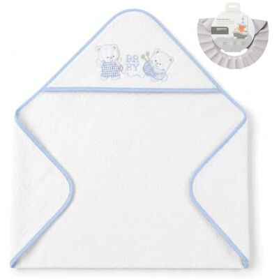 Interbaby Baby-Badecape + verstellbare Kappe, Verspieltes Baby Interbaby Baby-Badecape + verstellbare Kappe, Verspieltes Baby